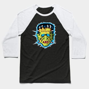 Vintage Frankenstein Mask Baseball T-Shirt